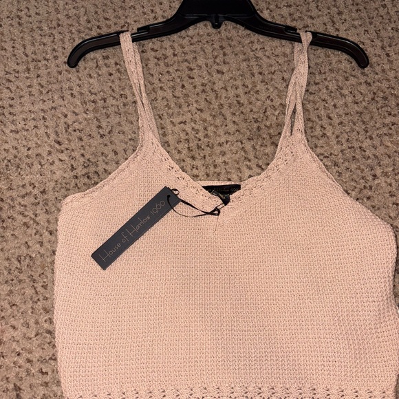 House of Harlow 1960 Tops - House of Harlow 1960 Beige Knit Tank Top